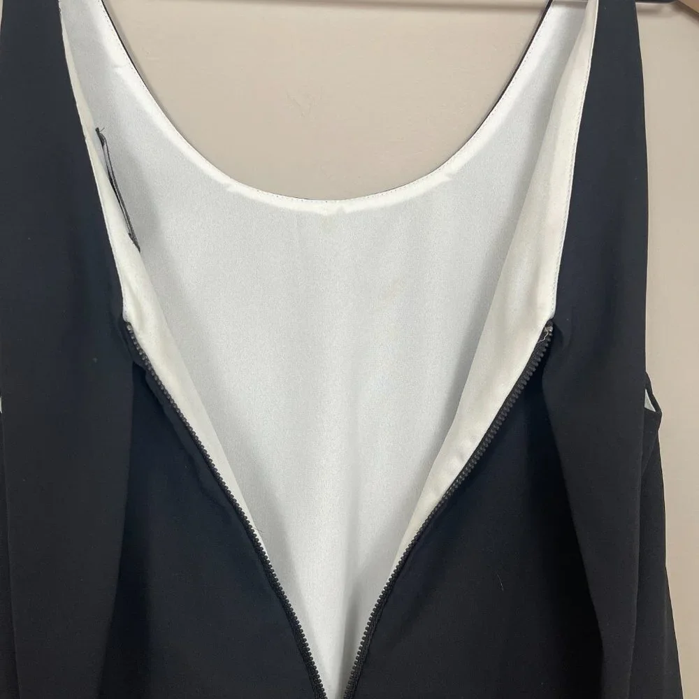 Sam Edelman Black & White Double Layer Sleeveless Top - Picture 9 of 12